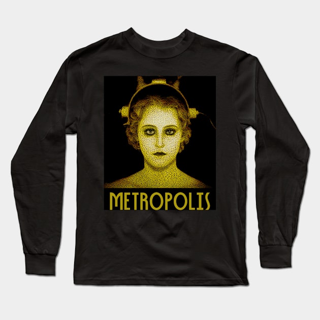 Metropolis 01 Long Sleeve T-Shirt by Creatum